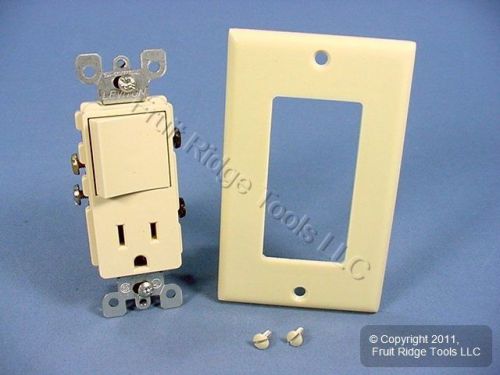 DoItBest Ivory Rocker Decorator Combination Switch Outlet Receptacle 15A 522414