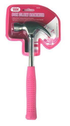 IIT 88400 Ladies Pink 8-Ounce Claw Hammer