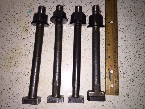T-Slot Bolts, 4 Pcs, 5/8-11 Tpi, 7&#034; Long, T Bolts,With Washer+Nut