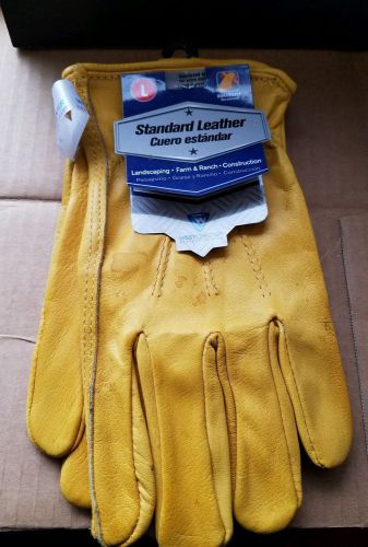 Work Gloves Large Full Leather Westchester Standard size Large