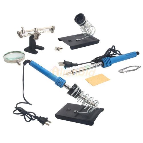 5in1 household maintenance soldering iron tools set 110v 40w with magnifier for sale