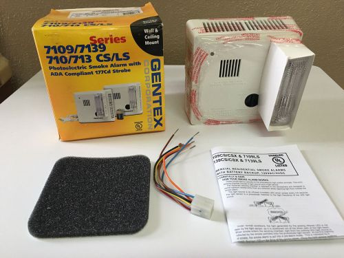 GENTEX Series 7109/7139 710/713 CS/LS Photoelectric Strobe Smoke Alarm-NIB