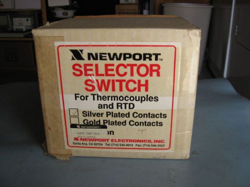 Newport silver oswgt-24-pg/n thermocouple selector switch 3 pole 24 contacts for sale