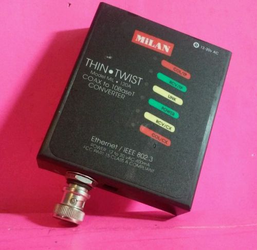 Digi Thin Twist Model Mil-120A Coax To 10BaseT Converter NO POWER CORD