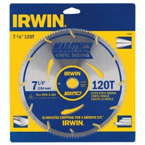 Irwin Tools IRWIN Tools MARATHON Vinyl Siding Corded Circular Saw Blade, 7