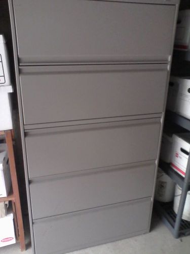 5 drawer lateral Drs. or lawyers file cabinet in grey