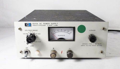 HP 6515A High Voltage Adustable DC Power Supply, 1600VDC @ 5mA