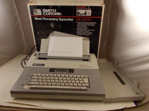 Smith corona xd 4800 word processing electric typewriter system for sale