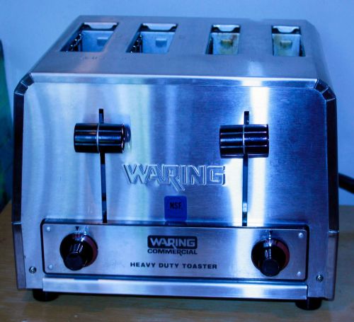 Waring Commercial 4 Slice Heavy Duty Stainless Steel Toaster #WCT810