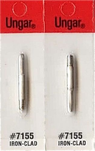 Ungar Soldering Tips #7155 Iron Clad 1/8&#034; Thread In Tiplets NEW set of 2