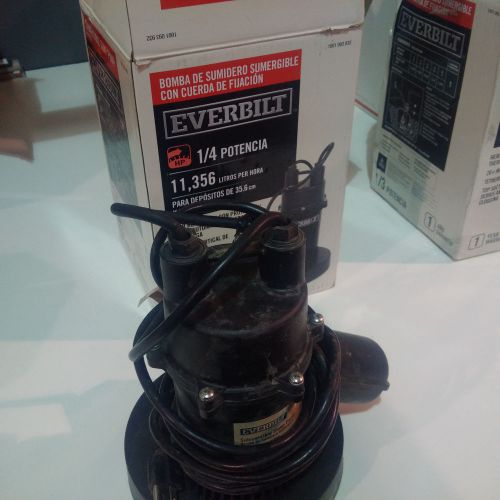 Everbilt 1/4 HP Submersible Sump Pump with Tether 1001 093 932