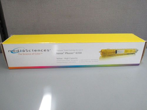 BRAND NEW MEDIA SCIENCE MS635Y YELLOW TONER CARTRIDGE PHASER 6350~HIGH CAPACITY