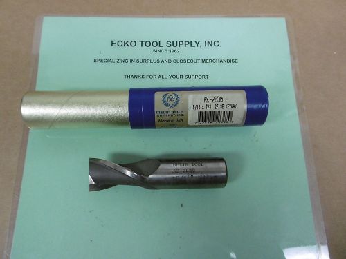 High speed end mill 15/16&#034;diax7/8&#034;sh keyway tolerance 2flute melin usa new$8.55 for sale