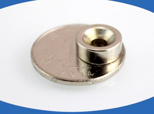 50pc n50 round countersunk ring magnet 12mm x 5mm hole 4mm rare earth neodymium for sale