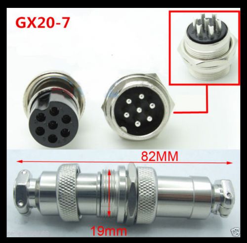 Gx20 19mm 20mm 6 pin aviation plug circular socket male female connector cables for sale