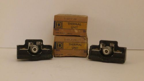 SQUARE D *SET OF 2* THERMAL UNITS  GF7.20  *NEW/OLD  SURPLUS IN BOX*