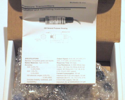 Dwyer Pressure Transducer 628-08-GH-P1-E1-S1 Transmitter 30 PSI 4 To 20 mA DC