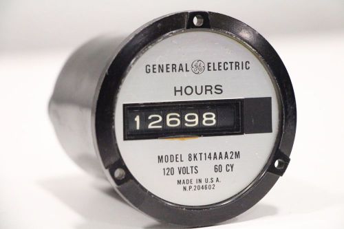 GE General Electric Hours 8KT14AAA2M 120Volts 60 Cycle Meter 3015585 Counter