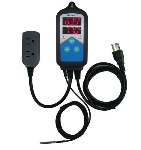 Digital pid temperature controller 240v thermometer temp control w/ sensor probe for sale
