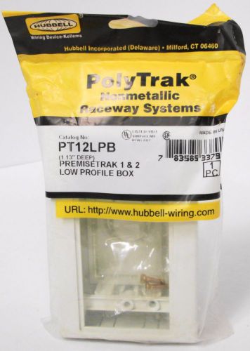 Hubbell PT12LPB Premisetrak 1 &amp; 2 Low Profile Box