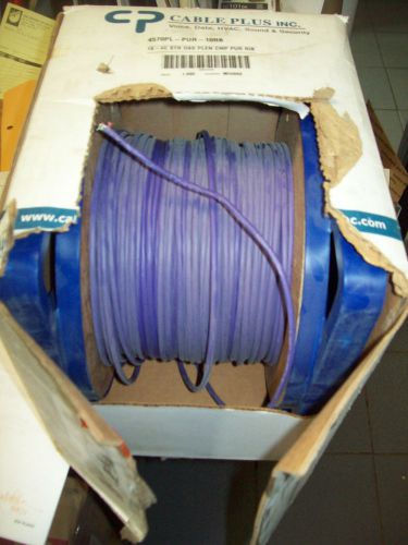 aircraft wire cable 18 4 18-4C GAUGE AUDIO VIDEO HVAC 750&#039; NEW ROLL PURPLE