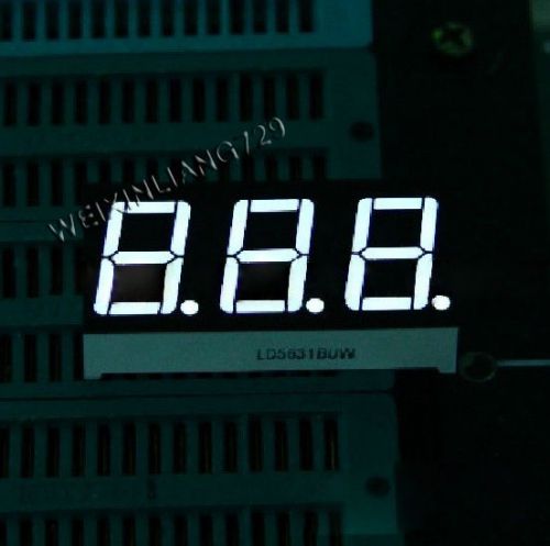 10pcs 0.56 inch 3 digit led display 7 seg segment Common cathode ? white 0.56&#034;