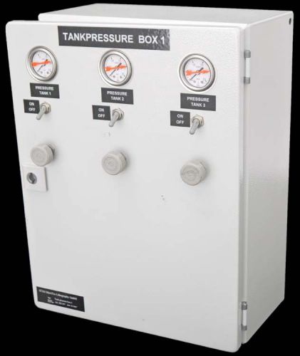 Suss microtec smc 7x12x16&#034; lab 3-gauge tank pressure indicator control box for sale