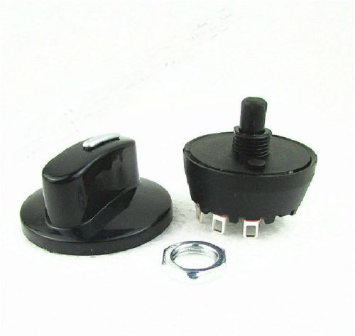 5PCSx SP7T 7 Position Selector Rotary Switch 250VAC10Amp /12VDC 8Amp With Knob