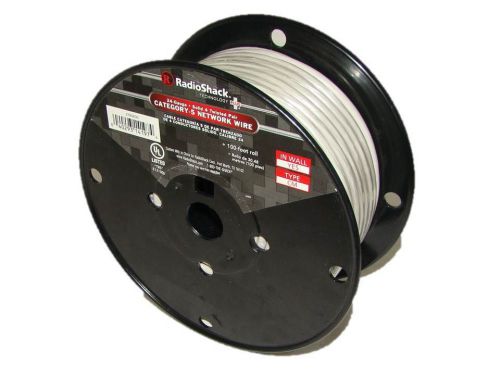 New Radioshack 100-FT 24 Gauge Solid 4 Category 5 network Wire P/N 2780830