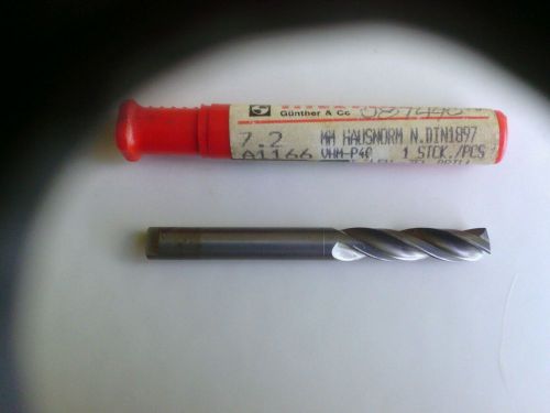 TITEX PLUS A1166  7.20MM 3 FLUTE  SOLID CARBIDE  DRILL , MADE IN W GERMANY