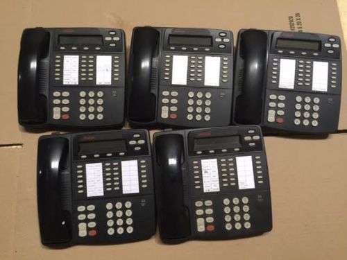 Lot of 5 Avaya used telephones 4424D+