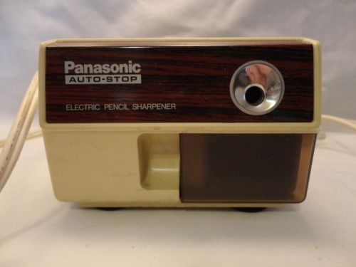 Vintage Panasonic Electric Pencil Sharpener Auto Stop Tested Model KP 110