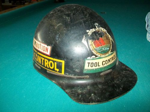 Vintage Rare Old Hard Hat Kaiser Co. Richmond CA Tool Control Hardhat Distribute