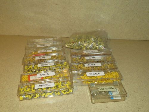 CONNECTOR LOT WITH VARIOUS YELLOW LUGS - LOT (8H)
