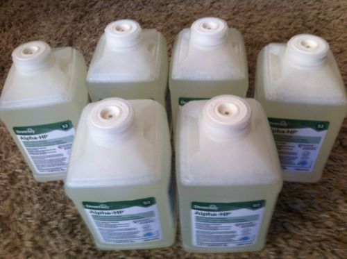 Lot of 6 - diversey alpha-hp multi-surface disinfectant cleaner 6 x 2.5 l for sale