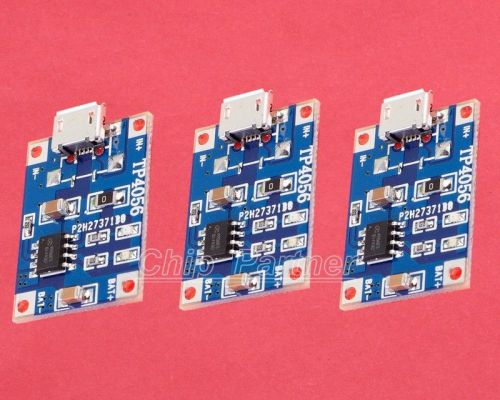 3pcs micro usb 5v 1a lithium battery charging board charger module linear charge for sale