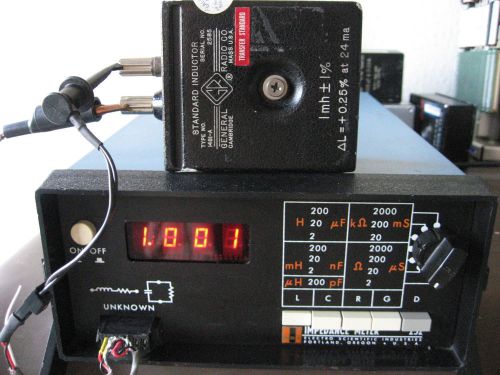 ESI 252 Impedance LCR Meter with test leads CALIBRATED!