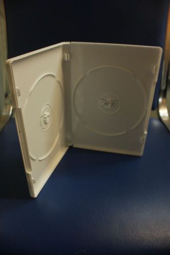 (100) DVD Double Amaray Cases in White