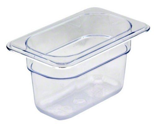 Cambro 94CW-135 4-Inch Camwear Polycarbonate Food Pan, Size 1/9, Clear