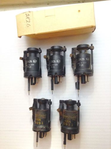 Lot of 5 vintage klystrons untested - (3) rca 2k26, (2) we 438a for sale