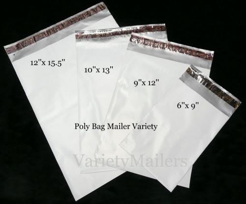 32 POLY BAG POSTAL MAILING ENVELOPE VARIETY PACK 12&#034;x15.5&#034; 10&#034;x13&#034;  9&#034;x12&#034; 6&#034;x9&#034;