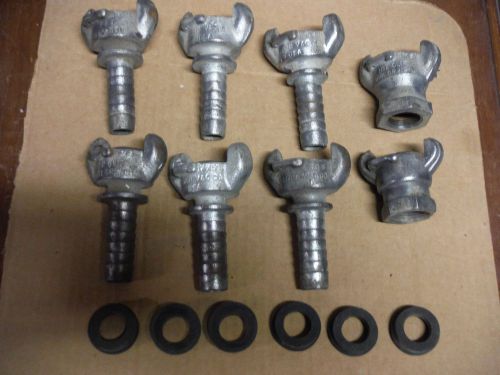Lot of 8 3/4  female / barbed /universal coupling /chicago coupling/ air fitting for sale