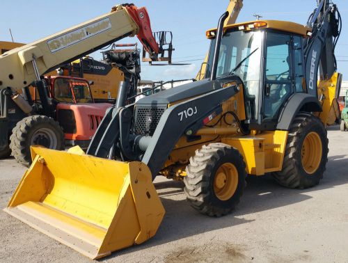 2010 John Deere 710J Backhoe 4x4 Ext Hoe, A-Hyd, 4/1 Bucket, Cab, A/C - NEW