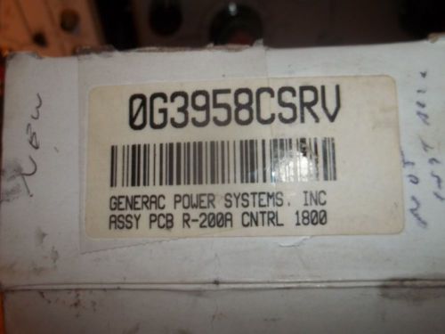 GENERAC OG3958CSRV PCB CONTROLLER BOARD
