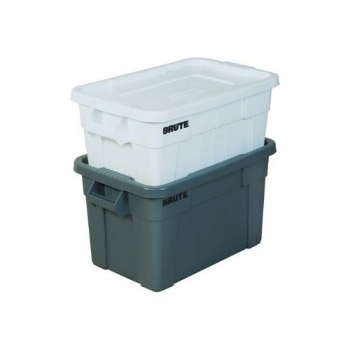 &#034;Brute Totes with Lid, 28&#034;&#034;x18&#034;&#034;x11&#034;&#034;, Gray, 1/Each&#034;