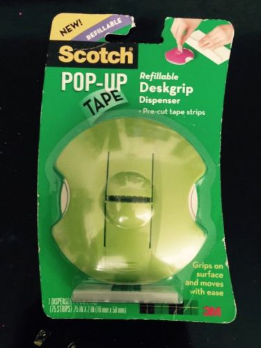 2 Scotch Pop-Up Tape Refillable Deskgrip Dispenser and Refill (98-GS)