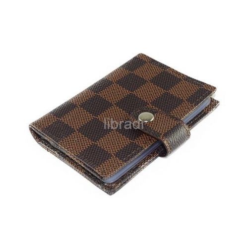 20 inserts Leather Business Name ID Credit Card Holder Case Wallet B01