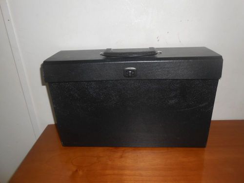 Legal file folder box carrier, expanding, black, business, finances, storage for sale