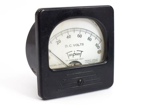 Triplett 0-100 D.C Volts Gauge 327-T