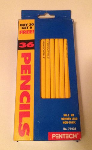 Pentech Pencils No.2 HB Bonded Lead Non-Toxic 36ct&#039; New